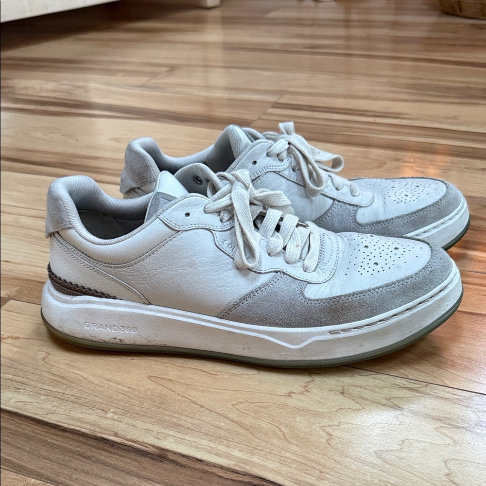 Cole Haan White and Gray Sneakers